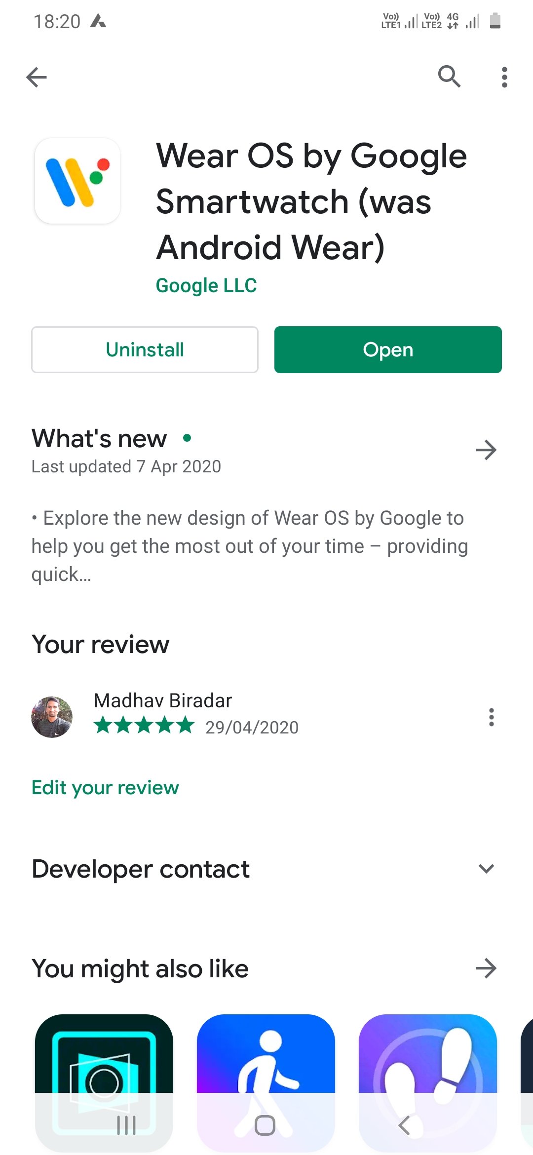 Wear OS by Google Smartwatch