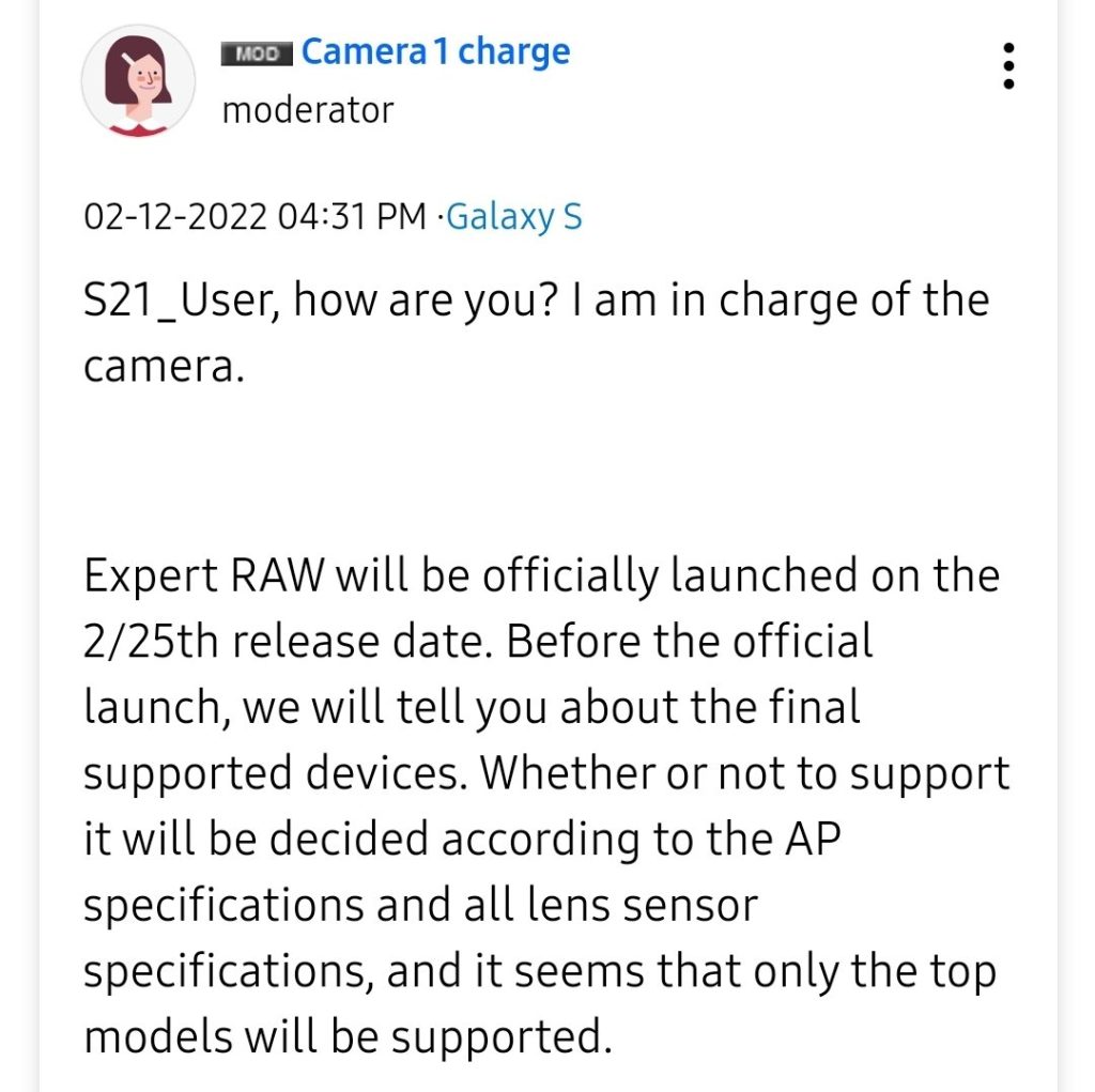 Expert RAW for Galaxy