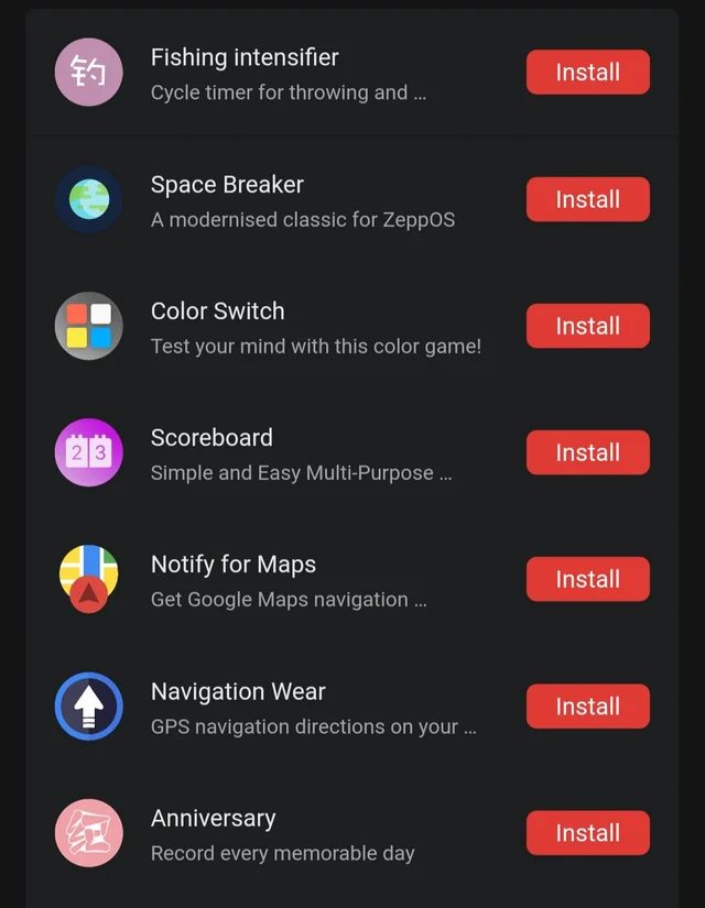 New Amazfit GTR 3 Pro Apps